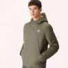 Jott Hombre Chaquetas | Jott chaqueta acolchada reversible con capucha bergen ejército/beige hombres 6L8857