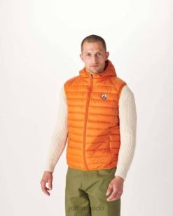 Jott Hombre Chaquetas | Jott chaqueta de plumón sin mangas con capucha naranja pat hombres 6L88381