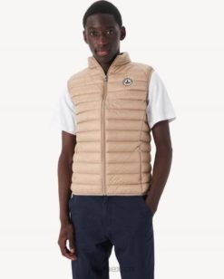 Jott Hombre Chaquetas | Jott chaqueta de plumas beige sin mangas tom hombres 6L883