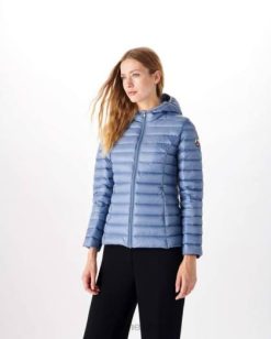 Jott Mexico | Jott Anorak ligero con capucha azul delave cloe mujer 6L88622