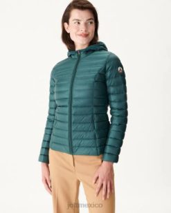 Jott Mexico | Jott chaqueta ligera con capucha vert fonce cloe mujer 6L88742