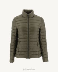 Jott Mexico | Jott chaqueta ligera de plumas ejército cha mujer 6L88676