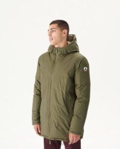 Jott Mujer | Jott chaqueta de plumas con capucha cálida militar/beige toronto hombres 6L8838